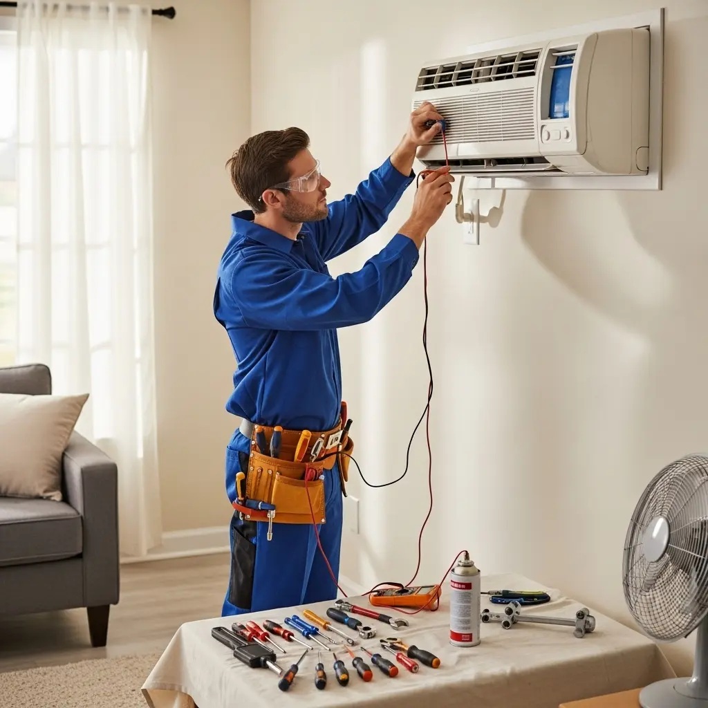 Kırkağaç Arçelik Arçelik klima gaz dolumu ve bakım – Enerji verimliliği artırıldı. - Teknik servis örneği